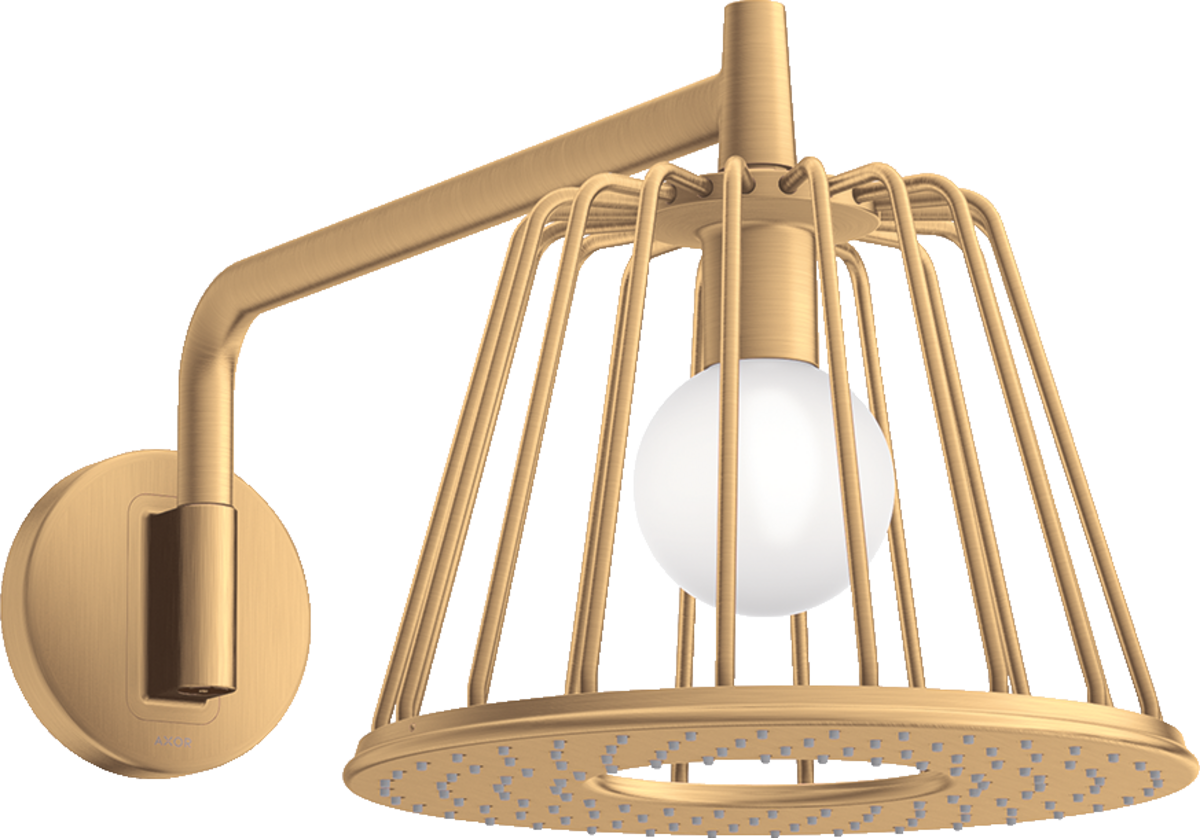 HANSGROHE AXOR LampShower/Nendo LampShower 275 1jet se sprchovým ramenem #26031950 - Brushed Brass