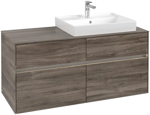 VILLEROY BOCH Umyvadlová skříňka Collaro, s osvětlením, 4 výsuvy, 1200 x 548 x 500 mm, dub kamenný #C083B0RK