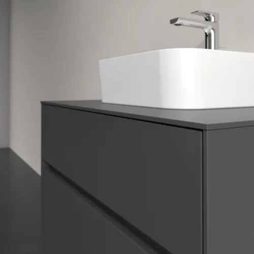 VILLEROY BOCH Toaletní skříňka Collaro, 2 výsuvy, 800 x 548 x 500 mm, grafitová / grafitová #C09300VR, obrázek 5