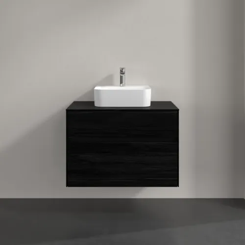 VILLEROY BOCH Toaletní skříňka Collaro, s osvětlením, 2 výsuvy, 800 x 548 x 500 mm, černý dub / černý dub #C093B0AB, obrázek 3