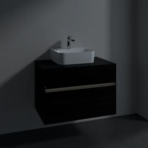 VILLEROY BOCH Toaletní skříňka Collaro, s osvětlením, 2 výsuvy, 800 x 548 x 500 mm, černý dub / černý dub #C093B0AB, obrázek 5