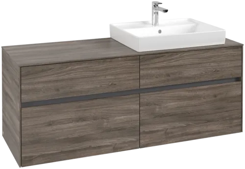 VILLEROY BOCH Toaletní skříňka Collaro, 4 výsuvy, 1400 x 548 x 500 mm, dub kamenný #C08600RK