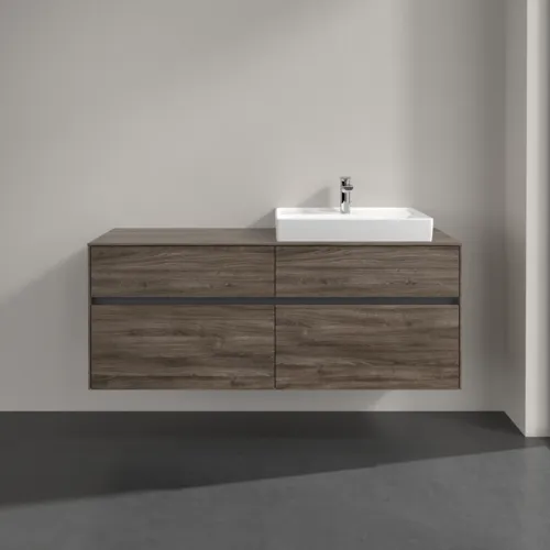 VILLEROY BOCH Toaletní skříňka Collaro, 4 výsuvy, 1400 x 548 x 500 mm, dub kamenný #C08600RK, obrázek 3