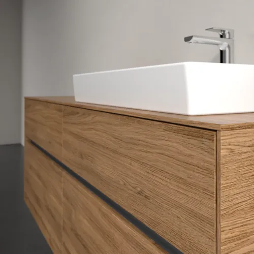 VILLEROY BOCH Toaletní skříňka Collaro, 4 výsuvy, 1400 x 548 x 500 mm, dub Kansas #C08600RH, obrázek 5