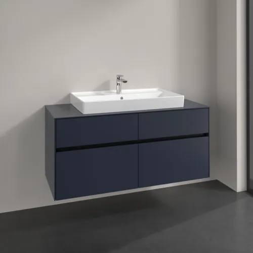 VILLEROY BOCH Collaro toaletní skříňka, 4 zásuvky, 1200 x 548 x 500 mm, Marine Blue / Marine Blue #C08700VQ, obrázek 2