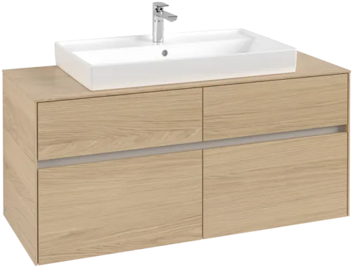 VILLEROY BOCH Toaletní skříňka Collaro, 4 výsuvy, 1200 x 548 x 500 mm, severský dub / severský dub #C08700VJ