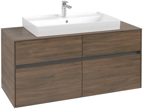 VILLEROY BOCH Toaletní skříňka Collaro, 4 výsuvy, 1200 x 548 x 500 mm, Arizona Oak / Arizona Oak #C08700VH