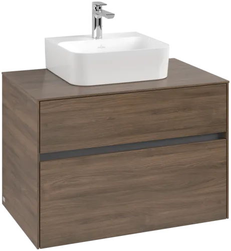 VILLEROY BOCH Toaletní skříňka Collaro, 2 výsuvy, 800 x 548 x 500 mm, Arizona Oak / Arizona Oak #C09300VH