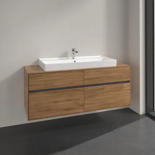 VILLEROY BOCH Toaletní skříňka Collaro, 4 výsuvy, 1400 x 548 x 500 mm, dub Kansas #C09200RH, obrázek 2