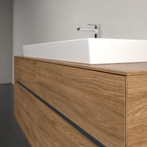 VILLEROY BOCH Toaletní skříňka Collaro, 4 výsuvy, 1400 x 548 x 500 mm, dub Kansas #C09200RH, obrázek 5