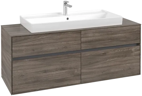 VILLEROY BOCH Toaletní skříňka Collaro, 4 výsuvy, 1400 x 548 x 500 mm, dub kamenný #C09200RK