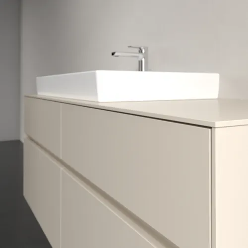 VILLEROY BOCH Toaletní skříňka Collaro, 4 výsuvy, 1400 x 548 x 500 mm, Cashmere Grey / Cashmere Grey #C08900VN, obrázek 5
