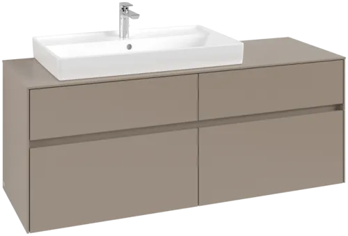VILLEROY BOCH Toaletní skříňka Collaro, 4 výsuvy, 1400 x 548 x 500 mm, taupe / taupe #C08900VM