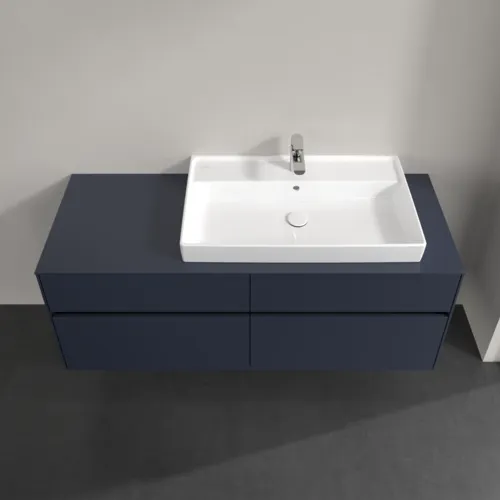 VILLEROY BOCH Toaletní skříňka Collaro, 4 zásuvky, 1400 x 548 x 500 mm, Marine Blue / Marine Blue #C09000VQ, obrázek 4