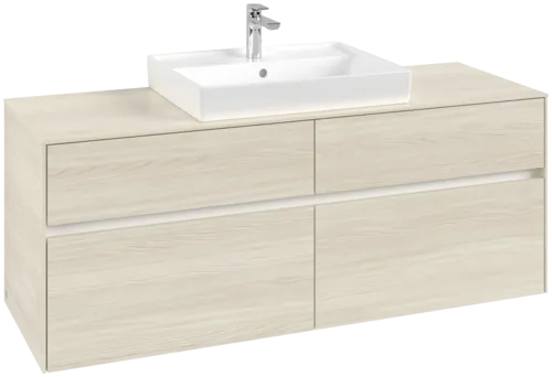 VILLEROY BOCH Toaletní skříňka Collaro, 4 výsuvy, 1400 x 548 x 500 mm, bílý dub / bílý dub #C08400AA