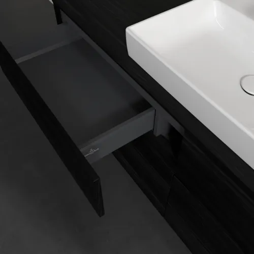 VILLEROY BOCH Toaletní skříňka Collaro, 4 výsuvy, 1400 x 548 x 500 mm, černý dub / černý dub #C08400AB, obrázek 7