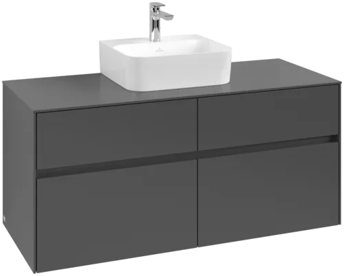 VILLEROY BOCH Collaro toaletní skříňka, 4 výsuvy, 1200 x 548 x 500 mm, Grafit / Grafit #C09700VR