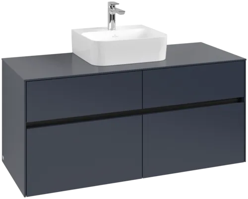 VILLEROY BOCH Collaro toaletní skříňka, 4 zásuvky, 1200 x 548 x 500 mm, Marine Blue / Marine Blue #C09700VQ