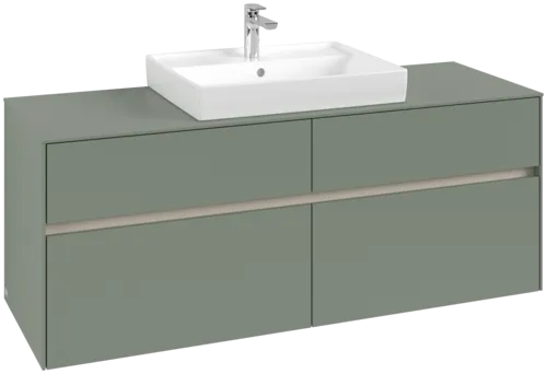 VILLEROY BOCH Toaletní skříňka Collaro, 4 výsuvy, 1400 x 548 x 500 mm, Soft Green / Soft Green #C08400AF