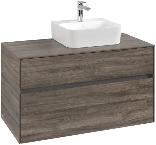VILLEROY BOCH Toaletní skříňka Collaro, 2 výsuvy, 1000 x 548 x 500 mm, Kamenný dub / Kamenný dub #C09600RK