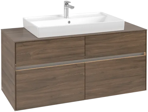 VILLEROY BOCH Toaletní skříňka Collaro, s osvětlením, 4 výsuvy, 1200 x 548 x 500 mm, Arizona Oak / Arizona Oak #C087B0VH