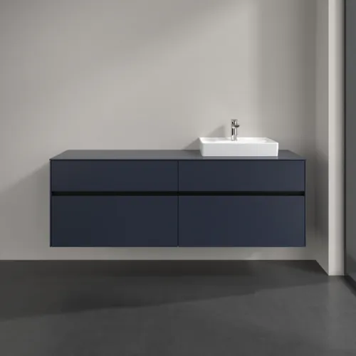 VILLEROY BOCH Toaletní skříňka Collaro, s osvětlením, 4 výsuvy, 1600 x 548 x 500 mm, Marine Blue / Marine Blue #C079B0VQ, obrázek 3