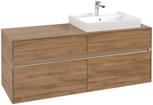 VILLEROY BOCH Toaletní skříňka Collaro, s osvětlením, 4 výsuvy, 1400 x 548 x 500 mm, dub Kansas #C086B0RH