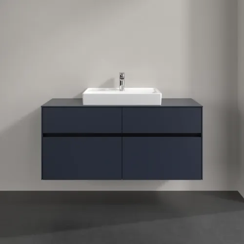 VILLEROY BOCH Collaro toaletní skříňka, 4 zásuvky, 1200 x 548 x 500 mm, Marine Blue / Marine Blue #C08100VQ, obrázek 3