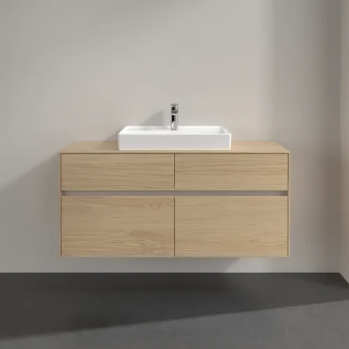 VILLEROY BOCH Toaletní skříňka Collaro, 4 výsuvy, 1200 x 548 x 500 mm, severský dub / severský dub #C08100VJ, obrázek 3