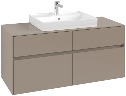 VILLEROY BOCH Toaletní skříňka Collaro, 4 výsuvy, 1200 x 548 x 500 mm, taupe / taupe #C08100VM