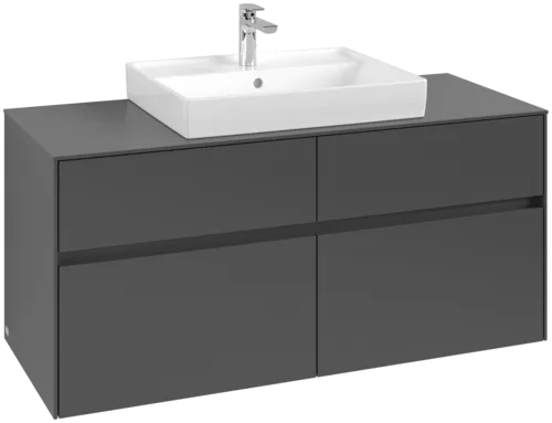 VILLEROY BOCH Collaro toaletní skříňka, 4 výsuvy, 1200 x 548 x 500 mm, Grafit / Grafit #C08100VR