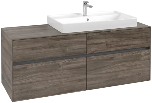 VILLEROY BOCH Toaletní skříňka Collaro, 4 výsuvy, 1400 x 548 x 500 mm, dub kamenný #C09000RK
