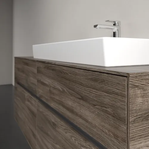 VILLEROY BOCH Toaletní skříňka Collaro, 4 výsuvy, 1400 x 548 x 500 mm, dub kamenný #C09000RK, obrázek 5