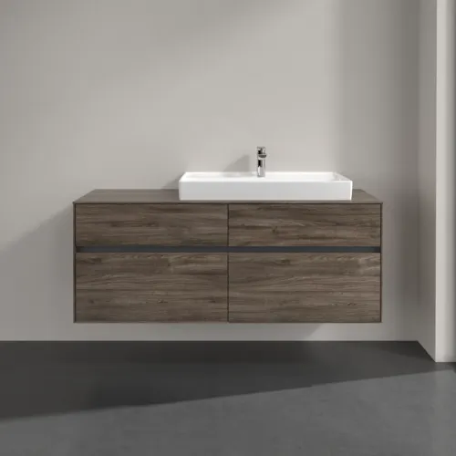 VILLEROY BOCH Toaletní skříňka Collaro, 4 výsuvy, 1400 x 548 x 500 mm, dub kamenný #C09000RK, obrázek 3