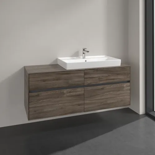 VILLEROY BOCH Toaletní skříňka Collaro, 4 výsuvy, 1400 x 548 x 500 mm, dub kamenný #C09000RK, obrázek 2