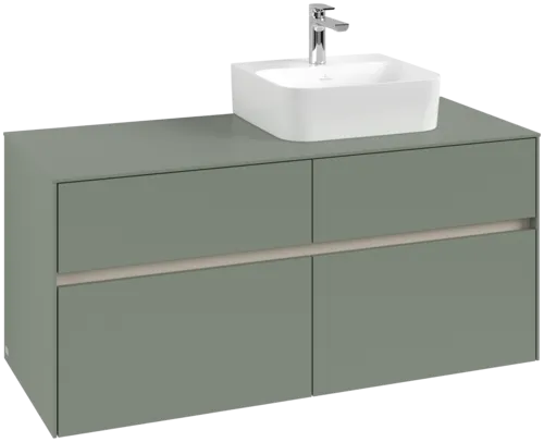 VILLEROY BOCH Toaletní skříňka Collaro, 4 výsuvy, 1200 x 548 x 500 mm, Soft Green / Soft Green #C09900AF