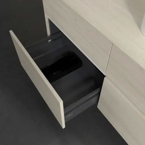 VILLEROY BOCH Toaletní skříňka Collaro, 4 výsuvy, 1200 x 548 x 500 mm, bílý dub / bílý dub #C09900AA, obrázek 6