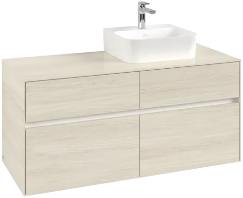 VILLEROY BOCH Toaletní skříňka Collaro, 4 výsuvy, 1200 x 548 x 500 mm, bílý dub / bílý dub #C09900AA