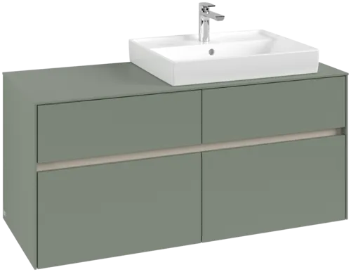 VILLEROY BOCH Toaletní skříňka Collaro, 4 výsuvy, 1200 x 548 x 500 mm, Soft Green / Soft Green #C08300AF