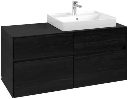 VILLEROY BOCH Toaletní skříňka Collaro, 4 výsuvy, 1200 x 548 x 500 mm, černý dub / černý dub #C08300AB