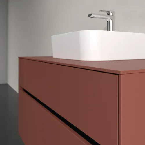 VILLEROY BOCH Toaletní skříňka Collaro, 2 výsuvy, 1000 x 548 x 500 mm, vínově červená / vínově červená #C09400AH, obrázek 5