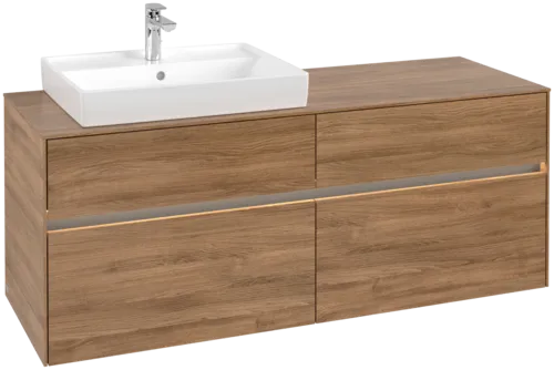 VILLEROY BOCH Toaletní skříňka Collaro, s osvětlením, 4 výsuvy, 1400 x 548 x 500 mm, dub Kansas #C085B0RH