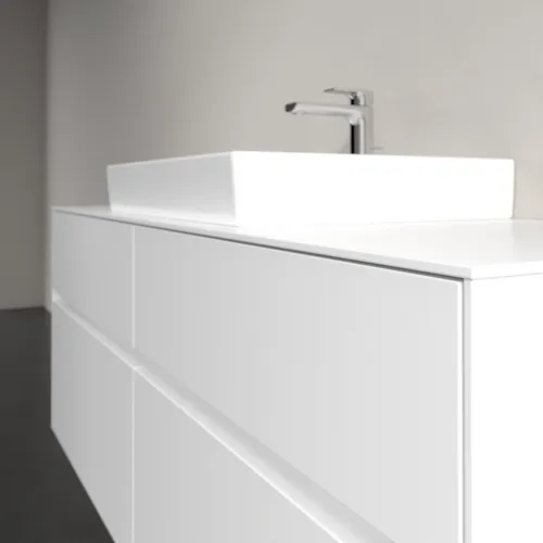 VILLEROY BOCH Toaletní skříňka Collaro, s osvětlením, 4 výsuvy, 1400 x 548 x 500 mm, bílá matná / bílá matná #C084B0MS, obrázek 6