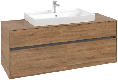 VILLEROY BOCH Toaletní skříňka Collaro, 4 výsuvy, 1400 x 548 x 500 mm, dub Kansas #C08800RH