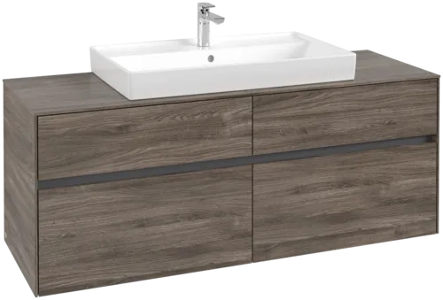 VILLEROY BOCH Toaletní skříňka Collaro, 4 výsuvy, 1400 x 548 x 500 mm, dub kamenný #C08800RK
