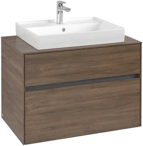 VILLEROY BOCH Toaletní skříňka Collaro, 2 výsuvy, 800 x 548 x 500 mm, Arizona Oak / Arizona Oak #C08000VH