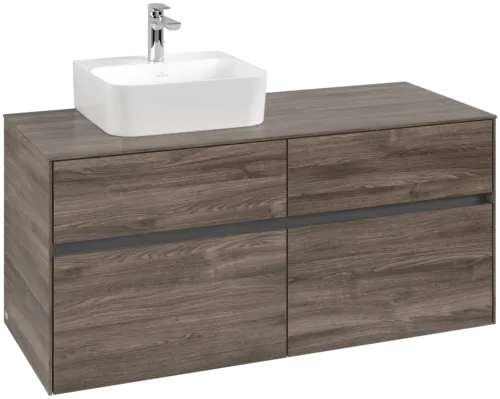 VILLEROY BOCH Toaletní skříňka Collaro, 4 výsuvy, 1200 x 548 x 500 mm, Kamenný dub / Kamenný dub #C09800RK