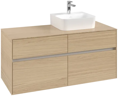 VILLEROY BOCH Toaletní skříňka Collaro, 4 výsuvy, 1200 x 548 x 500 mm, severský dub / severský dub #C09900VJ