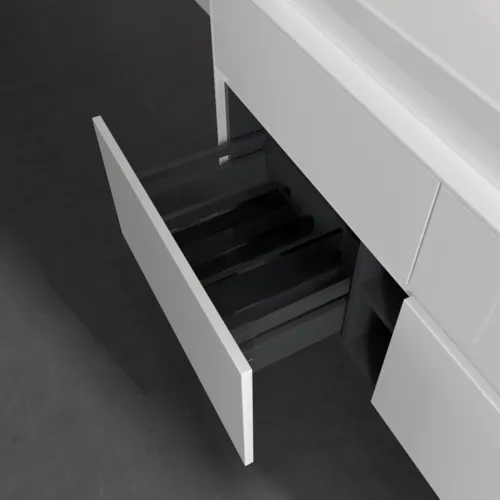 VILLEROY BOCH Toaletní skříňka Collaro, 4 výsuvy, 1200 x 548 x 500 mm, lesklá bílá / lesklá bílá #C09100DH, obrázek 6