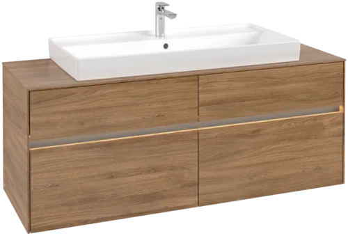 VILLEROY BOCH Toaletní skříňka Collaro, s osvětlením, 4 výsuvy, 1400 x 548 x 500 mm, dub Kansas #C092B0RH